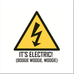 Electric Slide It's Electric Boogie Woogie Woogie Hipster Posters and Art